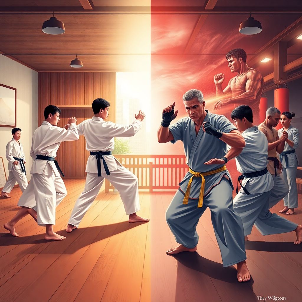 Сравнение школ и направлений: различия философий боевых искусств