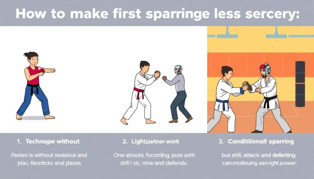 Безопасные принципы спарринга для начинающих - иллюстрация