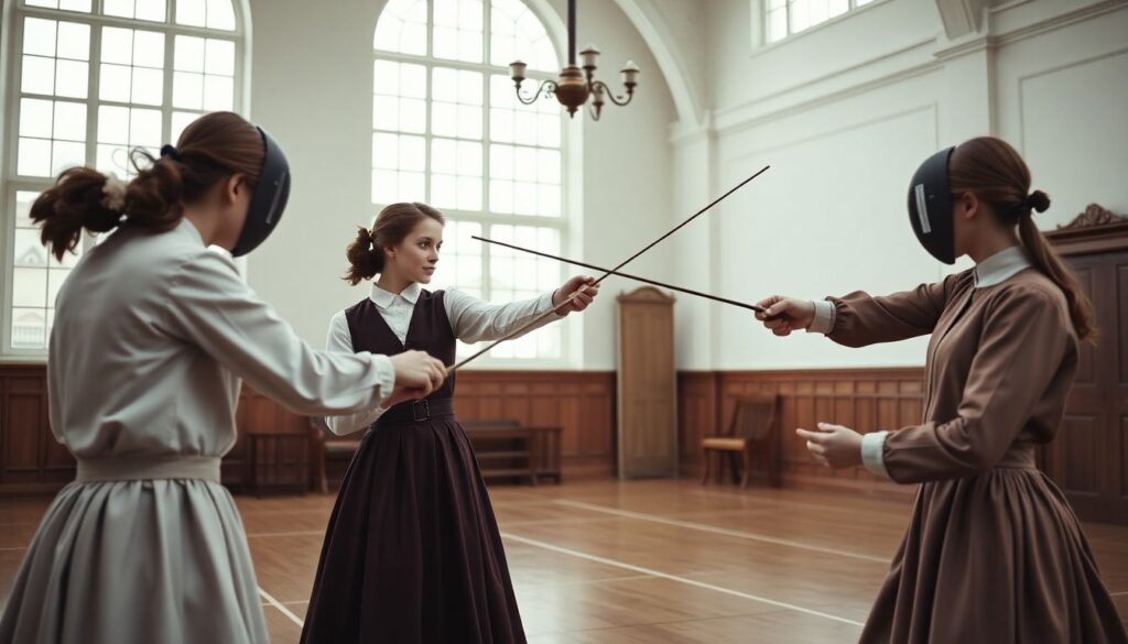 История развития женских школ боевых искусств - иллюстрация